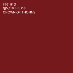 #76191D - Crown of Thorns Color Image